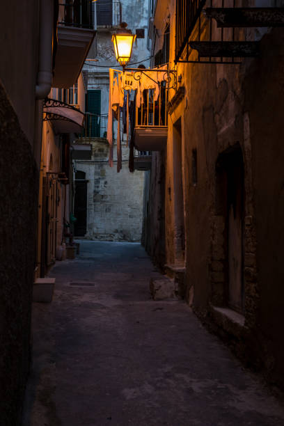 istock evening narrow streets of old town 1216254061