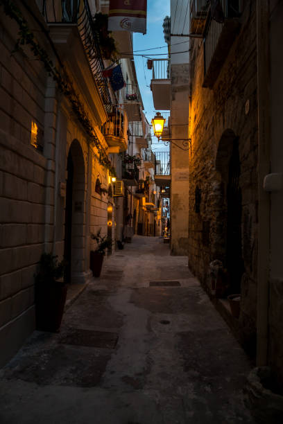 istock evening narrow streets of old town 1216254070