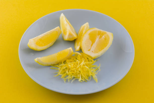 istock Lemon half, lemon wedges and lemon zest 1216255057