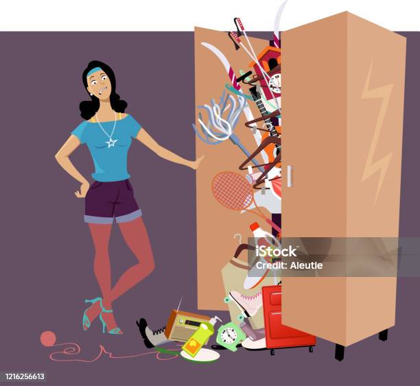 Declutter Time Images Time To Declutter Stock Illustration - Download Image Now - Closet ...