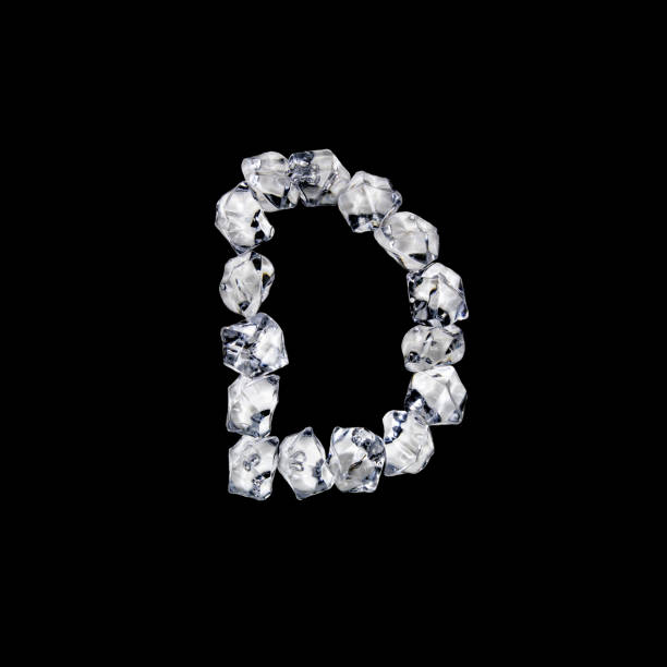 istock Single letter made of ice or cracked glass 1216257710