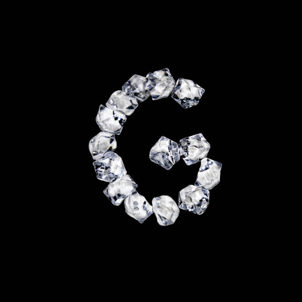 istock Single letter made of ice or cracked glass 1216257713