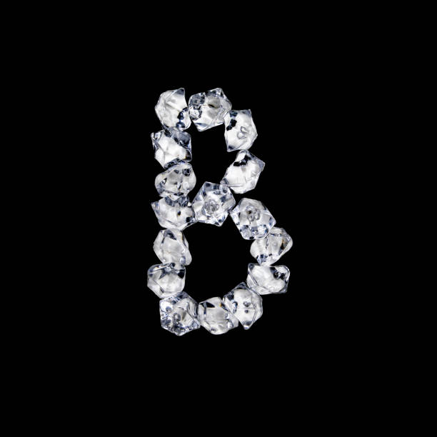 istock Single letter made of ice or cracked glass 1216257716