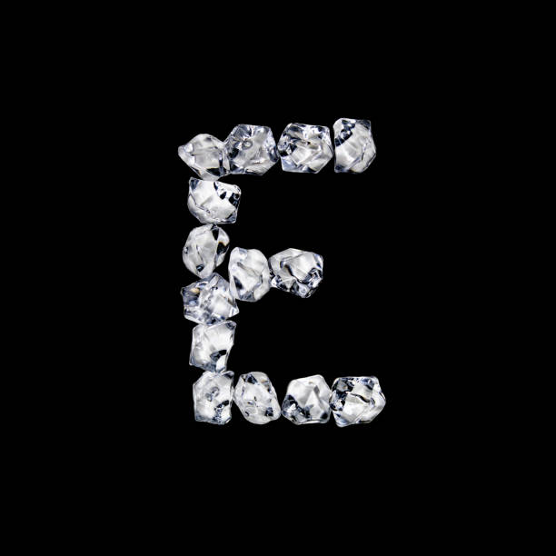 istock Single letter made of ice or cracked glass 1216257726