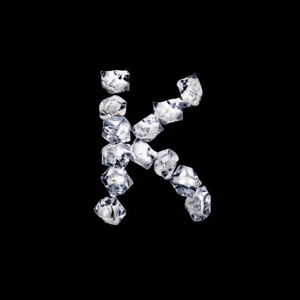 istock Single letter made of ice or cracked glass 1216257745