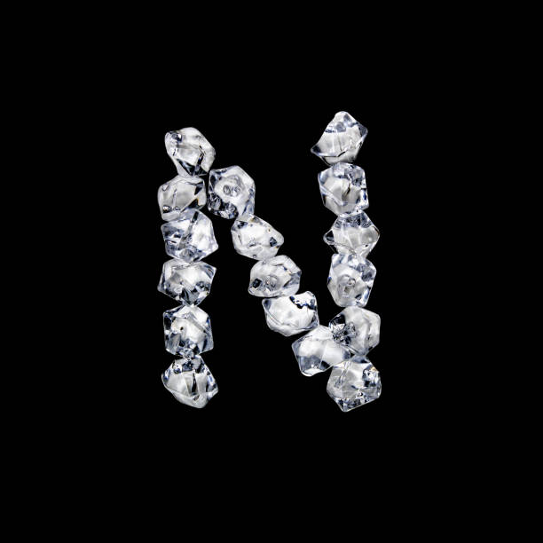 istock Single letter made of ice or cracked glass 1216257751