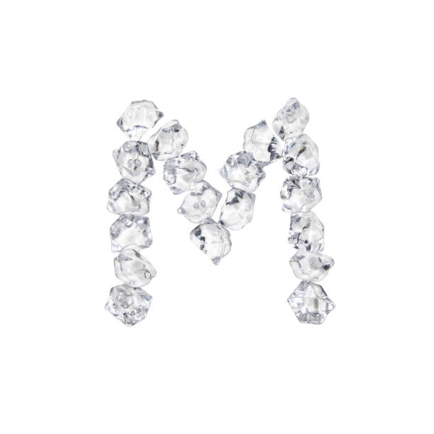 istock Single letter made of ice or cracked glass 1216257752