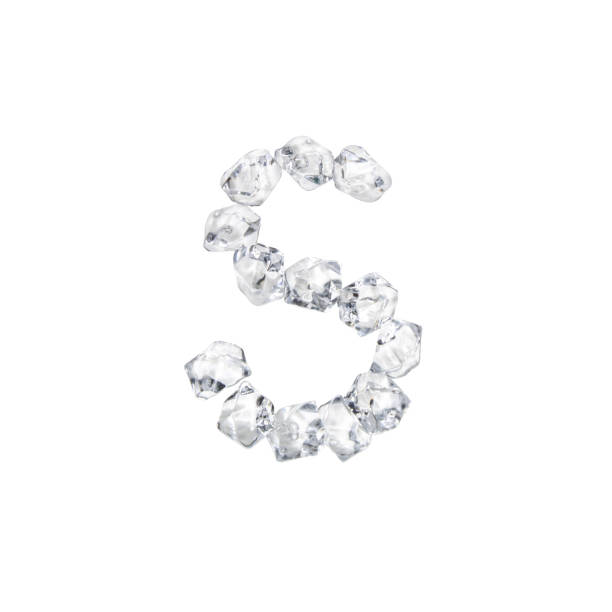 istock Single letter made of ice or cracked glass 1216257770