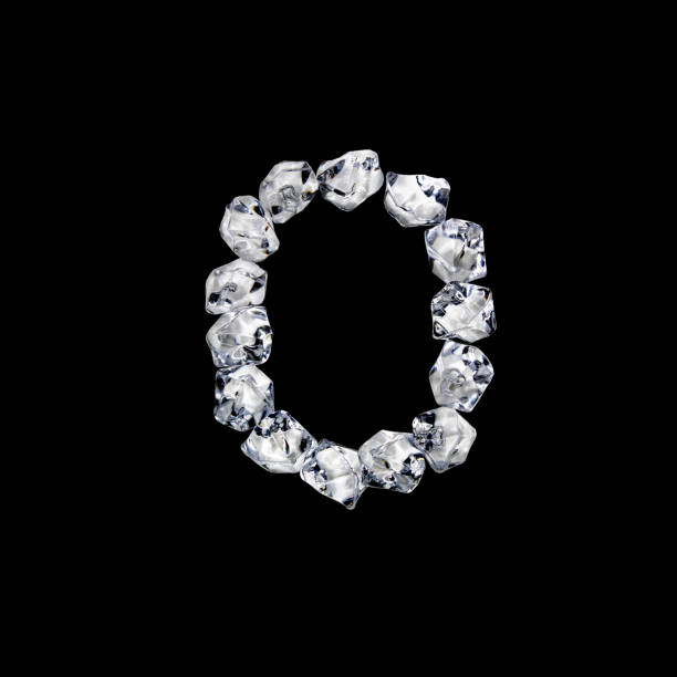 istock Single letter made of ice or cracked glass 1216257795