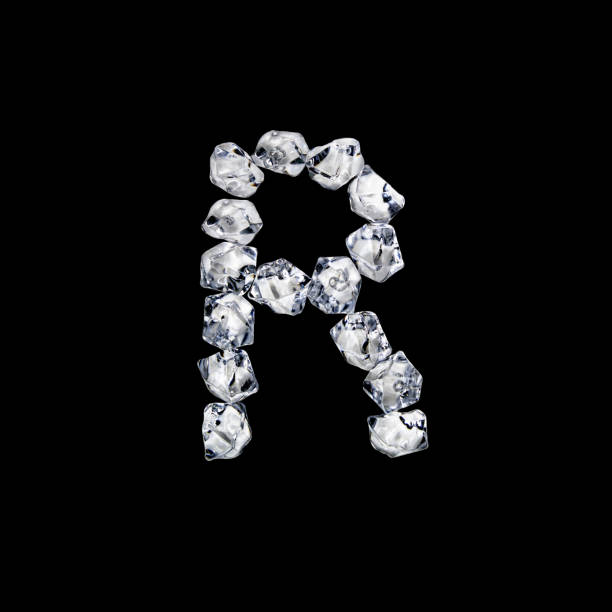 istock Single letter made of ice or cracked glass 1216257800