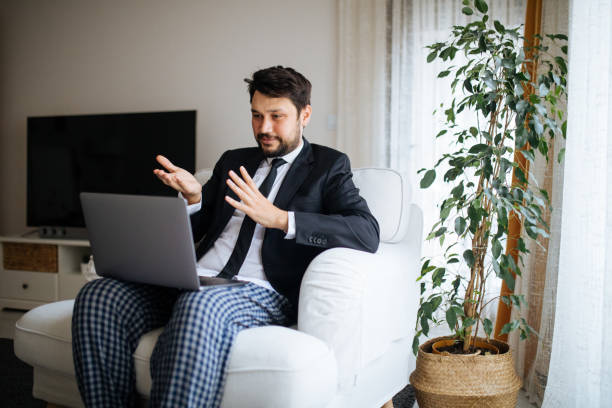 Working In Pjs Working From Home In Pjs Stock Photos, Pictures & Royalty-Free Images ...