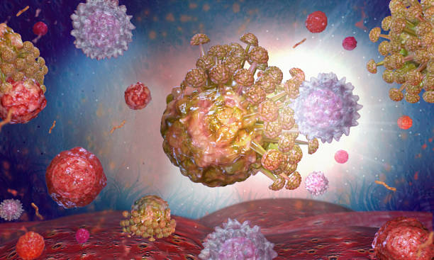 White cells helper-T against virus