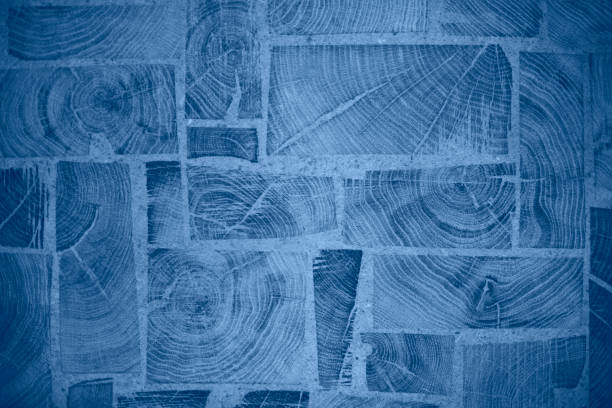 istock Wood textured blue background. Classic Blue. 1216270158