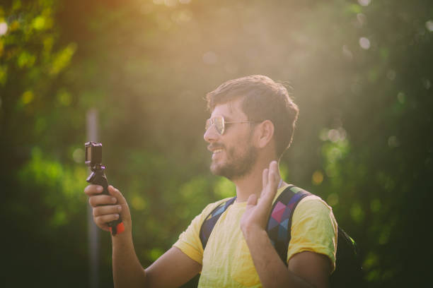 istock Influencer vlogging in the nature 1216272292