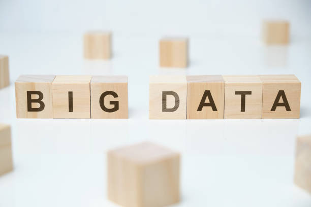 istock Wooden blocks on a white background with the inscription - big data. 1216272808