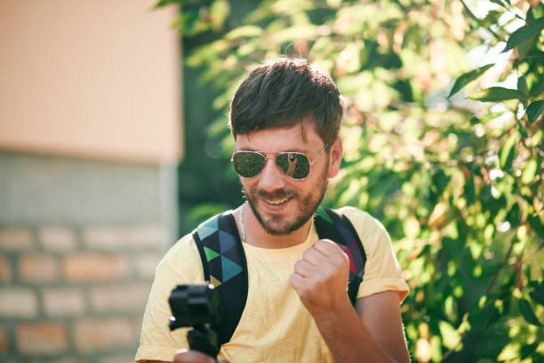 istock Influencer vlogging in the nature 1216276010