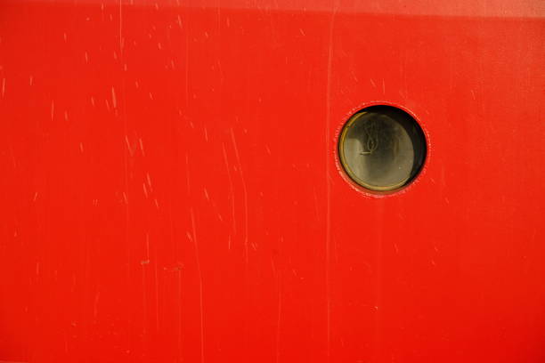 istock Round porthole in the hull 1216276898