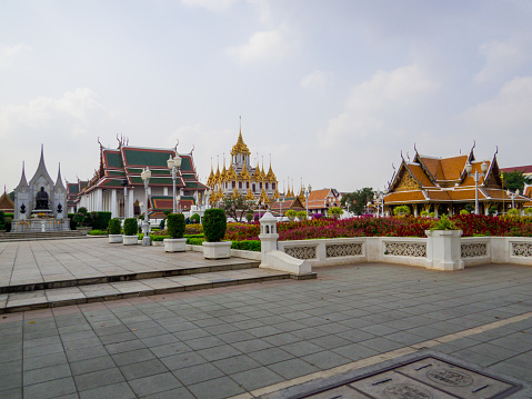 View of the Loha Prasat Temple in Bangkok, Thailand