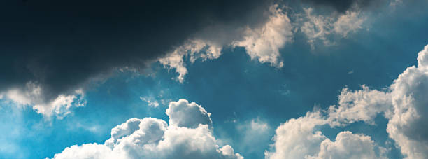 istock Bright sky and clouds. cloudy and overcast. Panorama view. cloudscape 1216283198