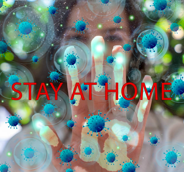 istock The word STAY AT HOME 1216283221