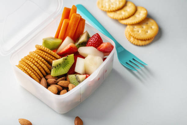 istock Lunch to go with fruits in box 1216283328
