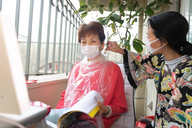 istock Cutting hair on balcony 1216284516