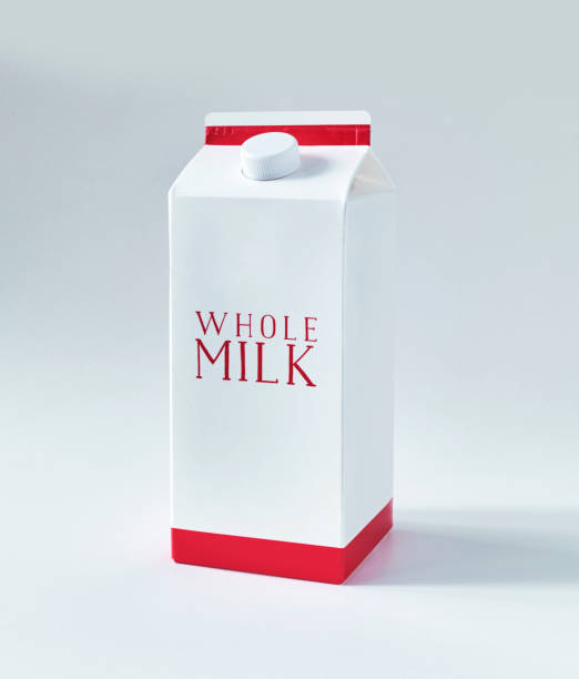 istock Milk carton box on white background 1216293270