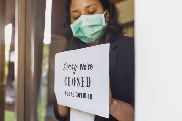istock Temporarily close business as COVID-19 outbreak 1216296785