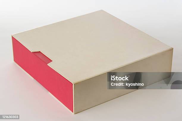 Isolated Shot Of Closed Old Blank Box On White Background Stock Photo - Download Image Now