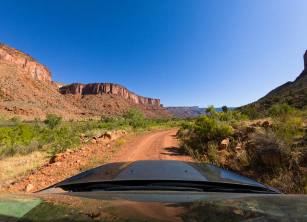 istock Driving Dirt Road in Scenic Red Rock Canyon 1216304565
