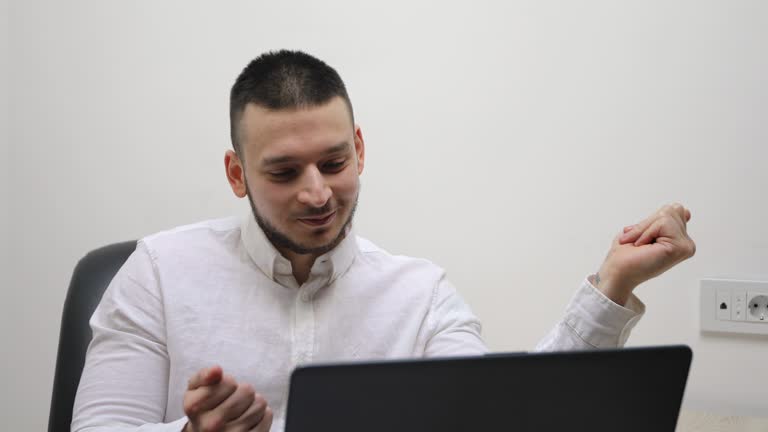 Businessman presenting his ideas to colleagues on business meeting