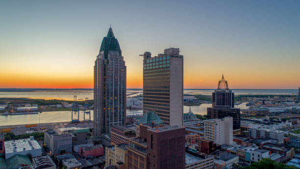 istock Downtown Mobile, Alabama at sunrise 1216316937