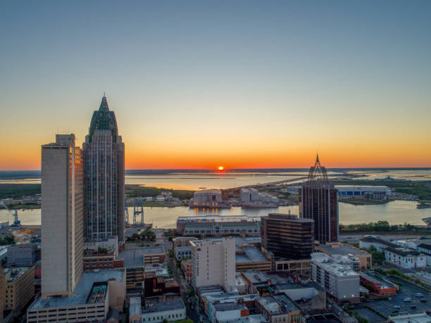 istock Downtown Mobile, Alabama at sunrise 1216316982