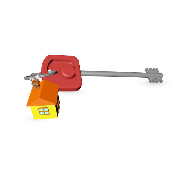 istock Key isolated on a white background. The concept of newcomer. 3d illustration 1216318621