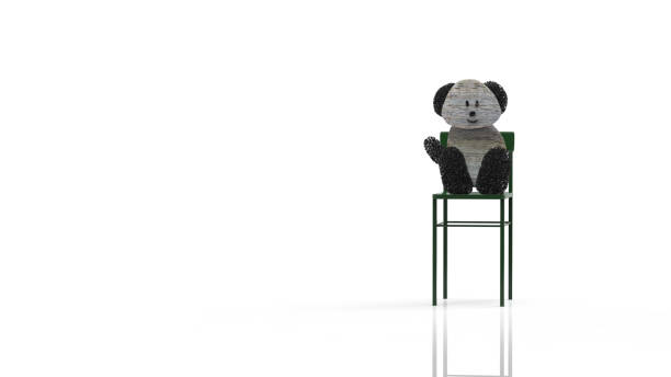 istock 3d rendering of nice chair isoalted with white 1216324721
