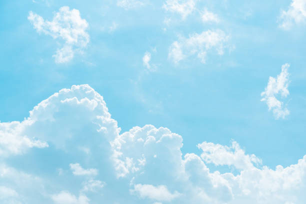istock Blue sky and white clouds abstract background. Copy space nature and environment concept. 1216329313