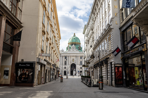 Old street in Vienna, Austria