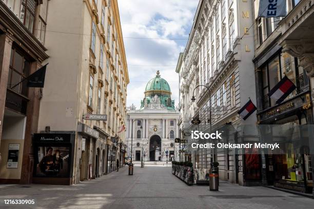 Kohlmarkt Street In Vienna City Center Stock Photo - Download Image Now - Kohlmarkt Street, Vienna - Austria, Alley