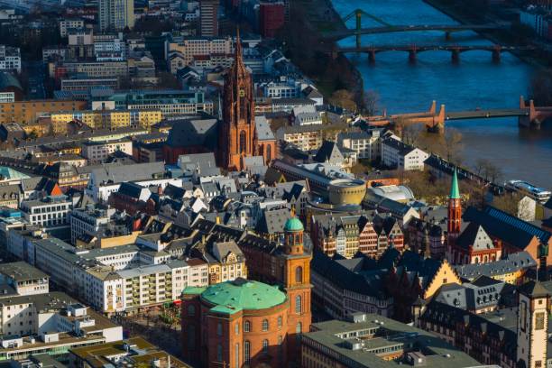 istock Downtown of Frankfurt Germany from above 1216339198