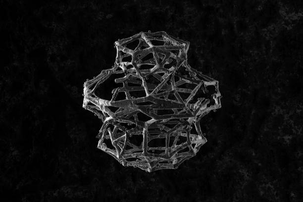 istock 3d render of abstract bacteria of microbe. Medicine theme. 1216344214