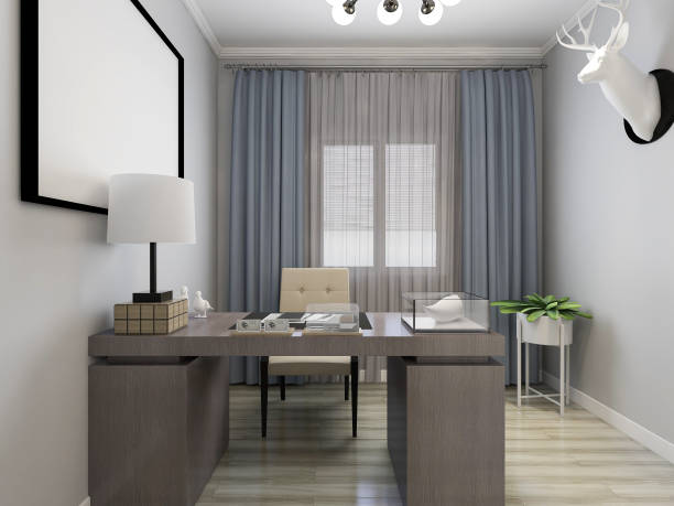 istock Clean and tidy modern office with sofas, tables, chairs, etc. 1216346587