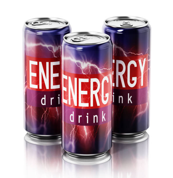 Cans of energy drinks on white with soft background Cans of energy drinks on white with soft background. energy drink photos stock pictures, royalty-free photos & images