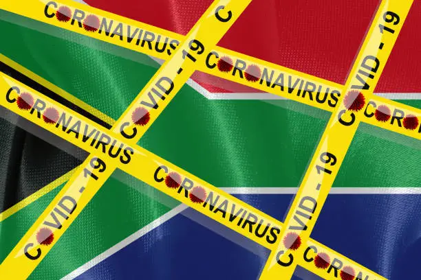 Coronavirus  Covid - 19  South Africa  Quarantine  Delimitation tape