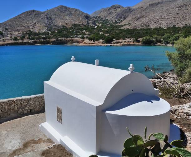 istock Halki island, a church 1216350827