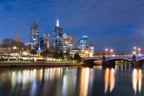 istock Melbourne, Australia - Central Business District and Yarra River at Dusk 1216351877