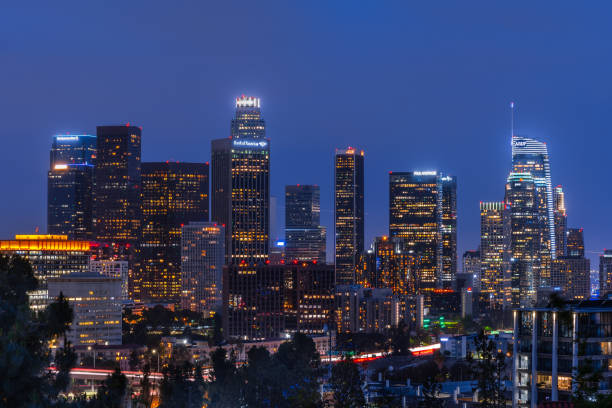 istock Downtown Los Angeles - View at Dusk 1216351890