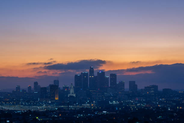 istock Downtown Los Angeles, California - Skyline at Dusk 1216351898