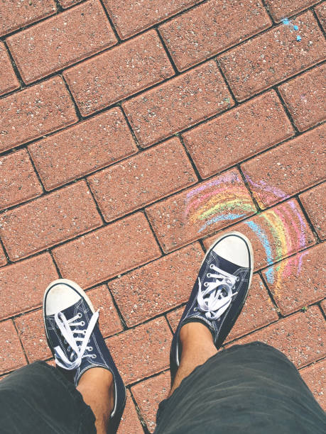 istock Sneakers on the road 1216354770