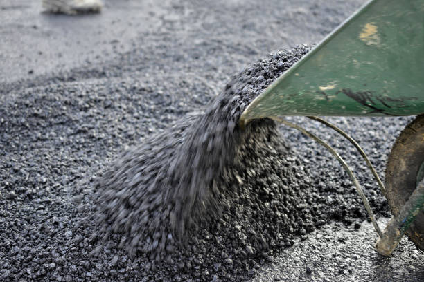 istock reconstruction of a street road,municipal work 1216357965
