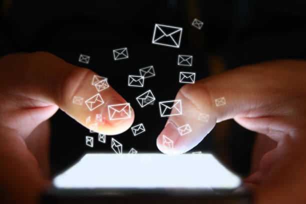 istock Email marketing online message communication internet mobile phone 1216361261